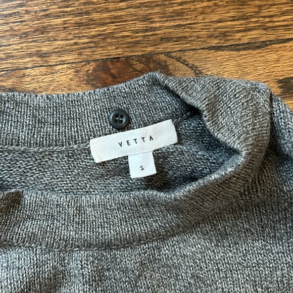 Vetta Oversized Sweater in Charcoal, Size L large organic cotton - Picture 5 of 5